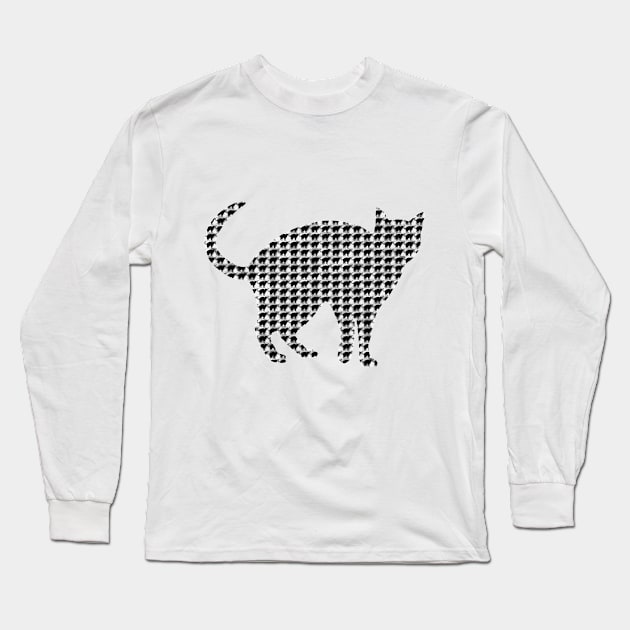 cats ornamental pattern Long Sleeve T-Shirt by nasib